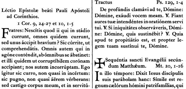 Septuagesima-Missale Romanum